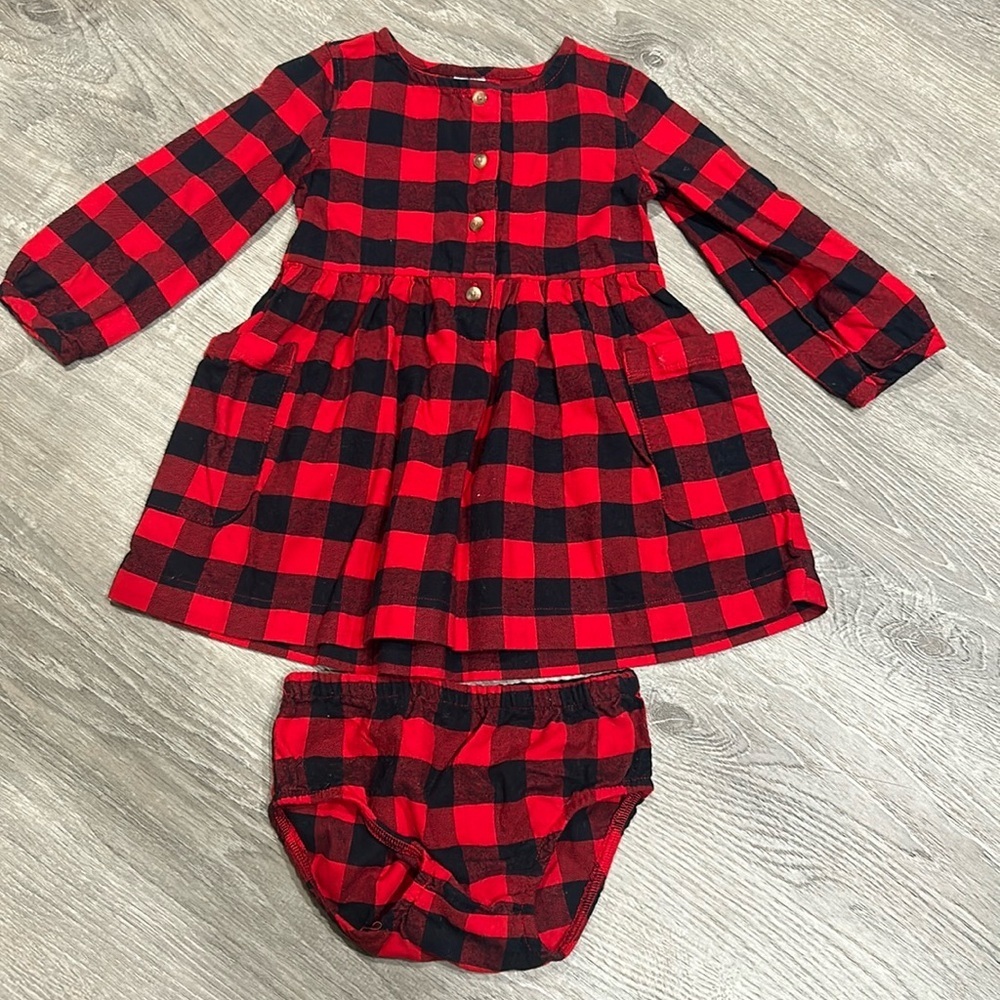 Carter’s Baby Girl Buffalo Plaid Dress